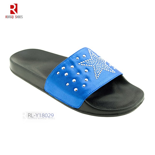 New latest decorated design slider slippers