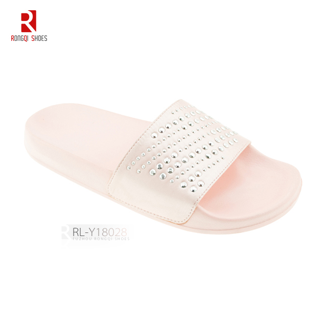 Comfortable decorated design slider slippers